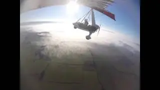 Ady flying his Microlight