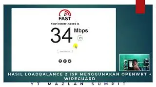 HASIL LOAD BALANCE MENGGUNAKAN OPENWRT DALAM 2 MINIT SAHAJA