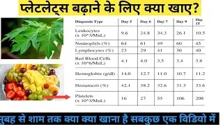 Platelets Diet Plan | डेंगू मलेरिया में क्या खाए क्या   नही. ? #platelets