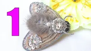 Beaded butterfly/Beaded insect/Beaded brooch/Брошь БАБОЧКА/Брошь МОТЫЛЕК из бисера 1