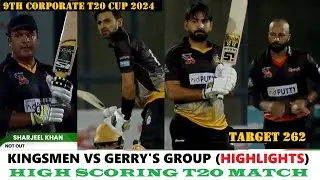 Kingsmen vs Gerry's Group (HIGHLIGHTS) 9th Corporate T20 Cup 2024 Match 12 (T20 HIGH SCORING MATCH)