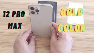 iPhone 12 Pro Max Unboxing,Gold color  Setup and First Look