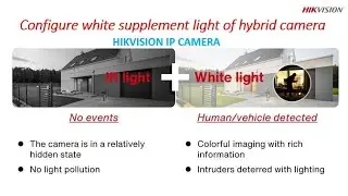 Hikvision Color view in night vision setting at smart supplement hybrid IP  camera by Hikvision