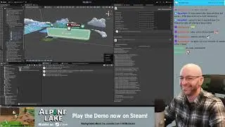 Cozy Game Dev | 2025-03-13 VOD | Building Mechanics 256 | Alpine Lake