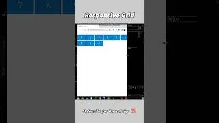 CSS trick's for Responsive Grid 🔥❤️ #htmlcss #webdevelopment #csstricks #shorts