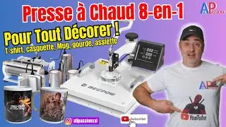 SUBLIMATION  et TRANSFERT avec la presse a chaud MECPOW / creations DIY
