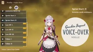 Noelle Voice-Over by Laura Faye Smith | Genshin Impact