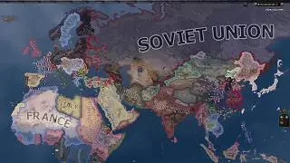 WW1 Borders in 1936 Europe- Hoi4 Timelapse