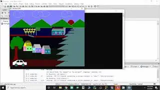 Computer Graphics Project Source Code | Project: Village Scenery | C++ | Code Blocks | 2021
