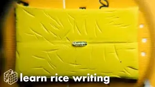 I wrote this video's title on a grain of rice