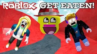 Playing Get Eaten! and Car Crushers 2 on breaking news style all on Roblox platform // Играем Roblox