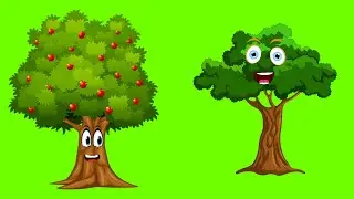 Cartoon Talking Tree Green Screen Animation Video Effects || Cartoon Tree 