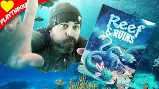 REEF & RUINS (Roll & Write) play through / game play (On Kickstarter October 15)