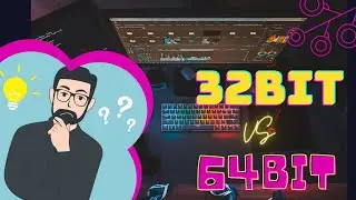 Difference between 32-bit and 64-bit | 32bit vs 64bit | 32bit system , 64bit system