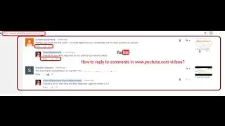 How to reply to comments on www.youtube.com