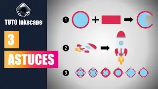Inkscape tutorial: 3 tips - cutting, transformation, background/outline/marker positions
