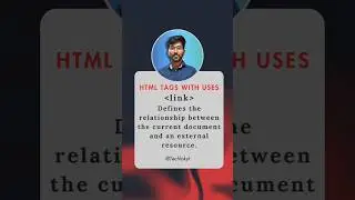 HTML Link tags with uses #html #explorepage