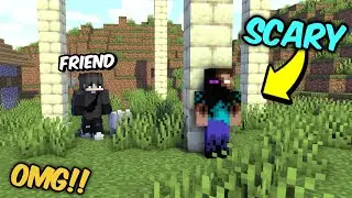 😈I Became Enderbrine to Troll My Youtuber Friend in Minecraft || #4