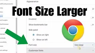 How to Make Font Size Larger on Chrome Laptop/PC