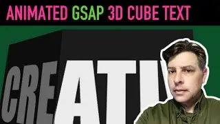 GSAP 3D Text Wrapped Around Cube