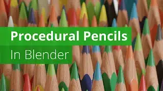 Procedural Pencils with Geometrynodes | Blender Tutorial