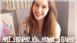 Working in an Art Studio vs. A Home Studio? ♥ Paige Poppe, Artist