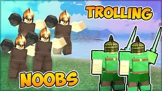 TROLLING NOOB'S *FUNNY* |  ROBLOX BOOGA BOOGA