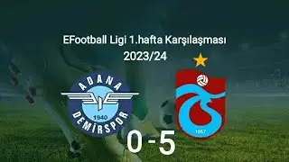 Trabzonspor 5-0 Adanademirspor | EFootball Ligi 1.Hafta Maç Özeti