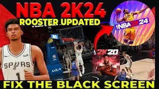 NBA 2k24 Mods AND FIX Black Screen updated rooster