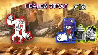 Beating Lil Titan w/Healer and Tourist Cat Strat | Tiny Fists (Deadly) [Battle Cats]