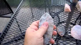 Flintknapping and carving rock