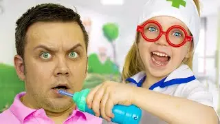 Тася Шоу шутит и играет с папой | Правила поведения для детей