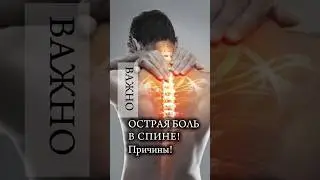 ОСТРАЯ боль в спине! Что делать? #больвспине