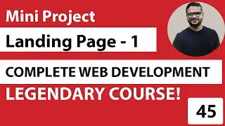 How to make Landing Page in HTML CSS 01 |  Web Development Full Course in Urdu
