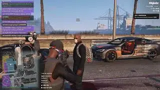 Заловил обиженного фаната Адама форбса и заставил упасть его на пузо  MAJESTIC RP GTA5
