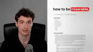 how to be broke, unhealthy, lonely and dumb.