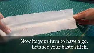 Learn how to baste on cloth