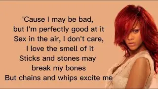 Rihanna - S&M (Lyrics)