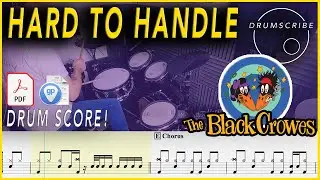 Hard To Handle - The Black Crowes | DRUM SCORE Sheet Music | #78 DRUMSCRIBE