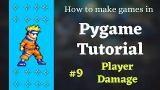 Player Damage - Pygame tutorial 9 in hindi | Pygame Tutorial | How to make games in python