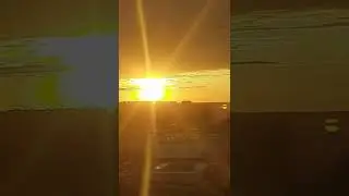 Красивый закат солнца в г. Краснодаре, октябрь 2022г.
