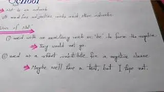 Not is an adverb.........