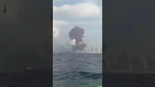 Execlusive visuals of Large Explosion in Lebanon's Capital Beirut