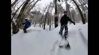 2ft Pow Day at Okemo 2024 - with David Boskello - 2k60fps 360cam