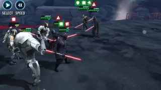 SWGOH Arena: zMaul, Sass, EP, zSavage, B2 vs zMaul, Nihilius, zSavage, EP, Sass. SwBro vs NEC