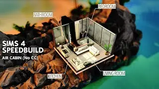 Air Cabin (NO CC) | Speedbuild Sims 4 | Astuces constructions | Real to Sims