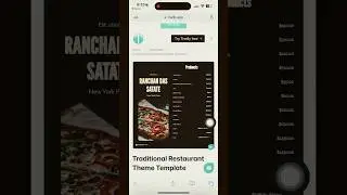 Releasing a new template for restaurants #nocode #webdesigner