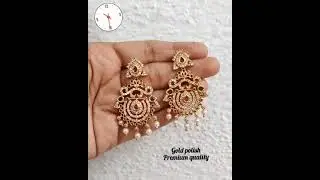 gold premium quality earrings 470+$ best quality and best price in market. for order 9848383958