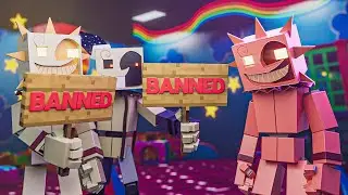 Minecraft FNAF Moondrop and Sunrise BAN Eclipse from the daycare! (Minecraft Roleplay)
