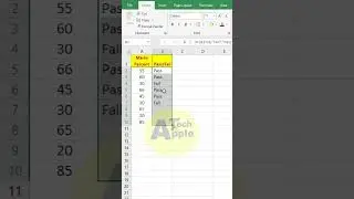 How to get Pass Fail mark in excel  | 